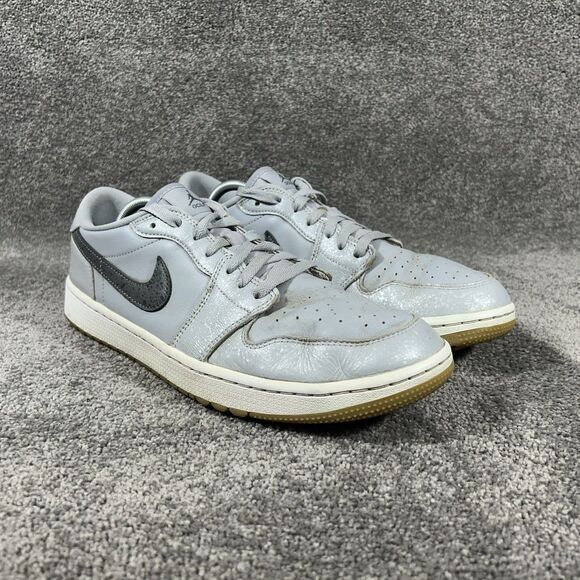 Nike Air Jordan 1 Low DD9315-006 Men’s Sz 12 Wolf Gray Spikeless Golf Shoes Used main image 4